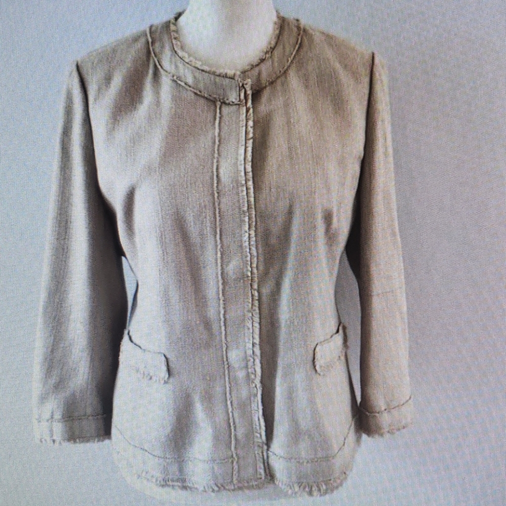 Ann Taylor Collarless Blazer...